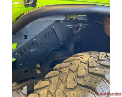Combat Off Road Inner Fender Liners 2/4 Door Aluminum Powdercoat Jeep Wrangler 2007-2018 - 15-1066